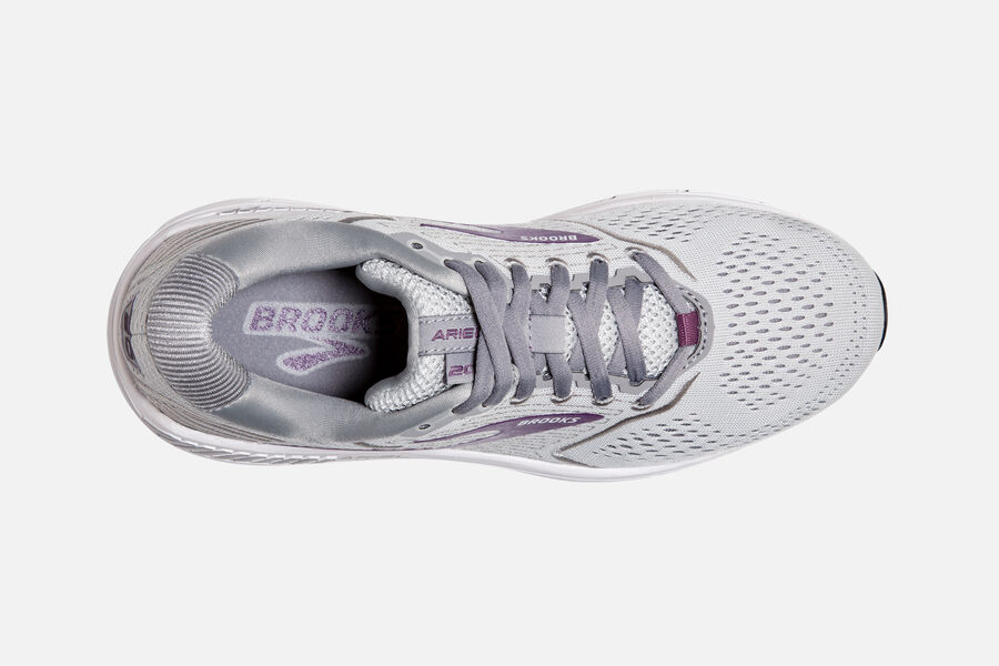 Brooks Running Shoes Womens Grey/Purple - Ariel \'20 Road - 0179-YBONX